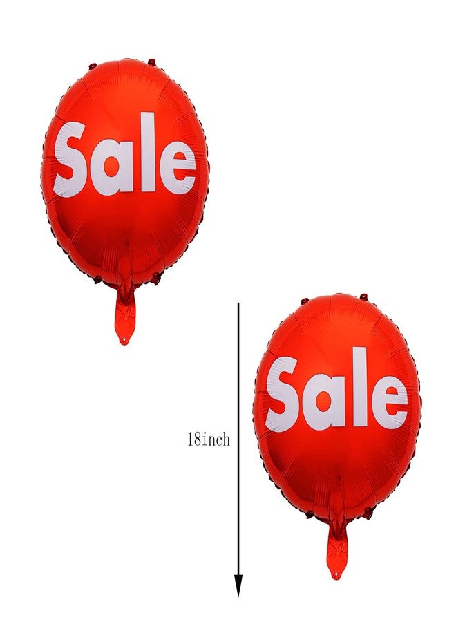 CSTYWC 10PCS Red Sale Foil Balloon 18inch Round Sale Mylar Balloon for Celebrating a store opening - Image 2